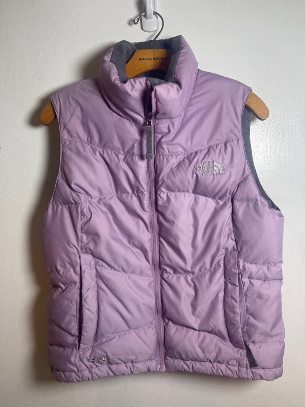 The North Face Lilac Quilted Down Vest Size: S P
